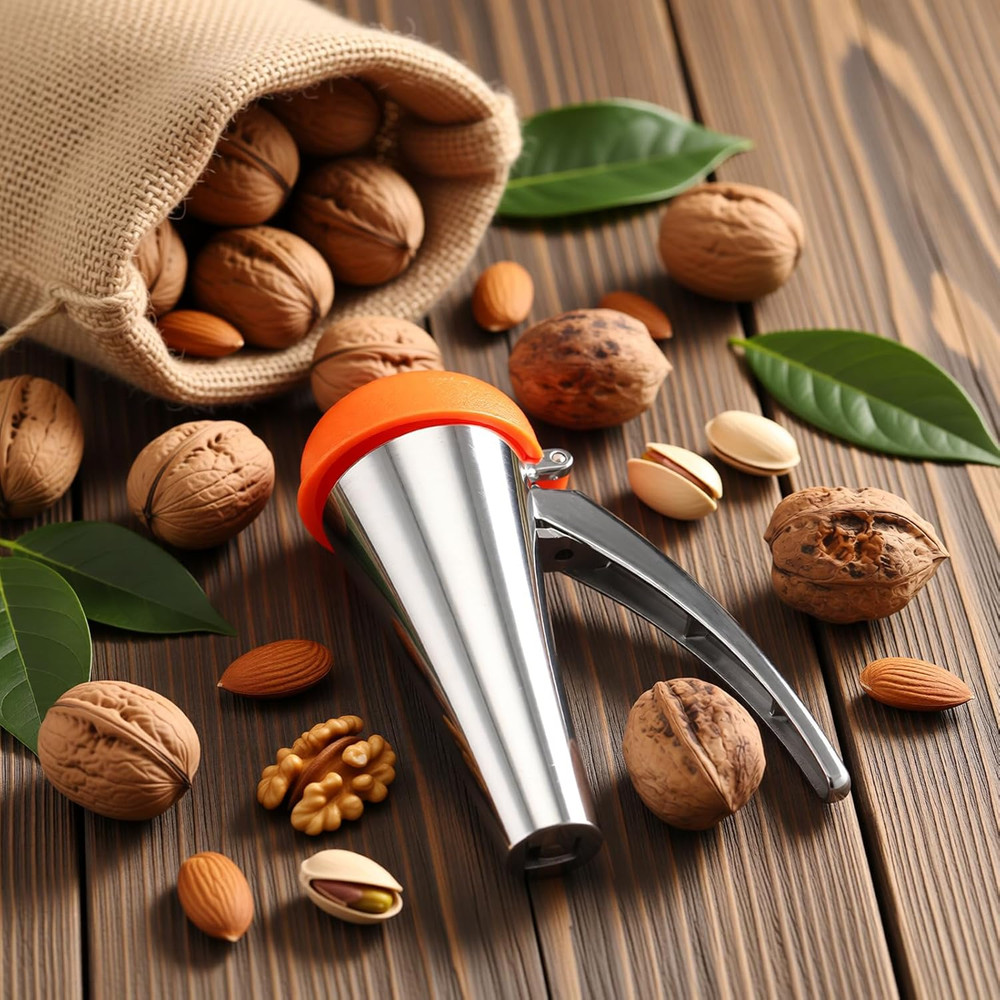 Heavy Duty Nut Cracker Tool for Pecan, Walnut, and Other Nuts, Black Walnut Crac