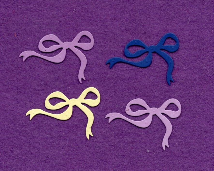 BOW # 4 die cuts scrapbook cards