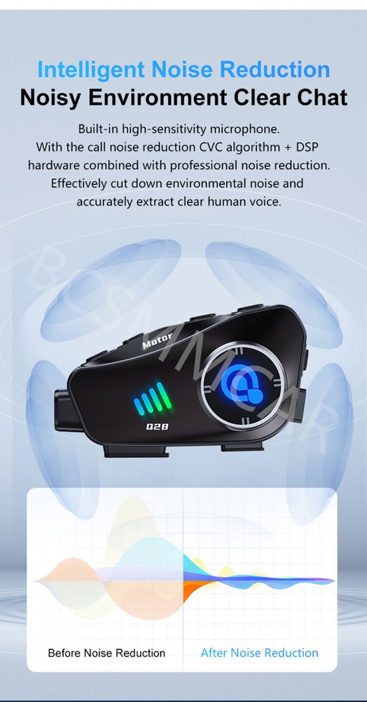 Motorcycle Helmet Headset Dashcam Wireless WiFi Video Recorder Camera Waterproof
