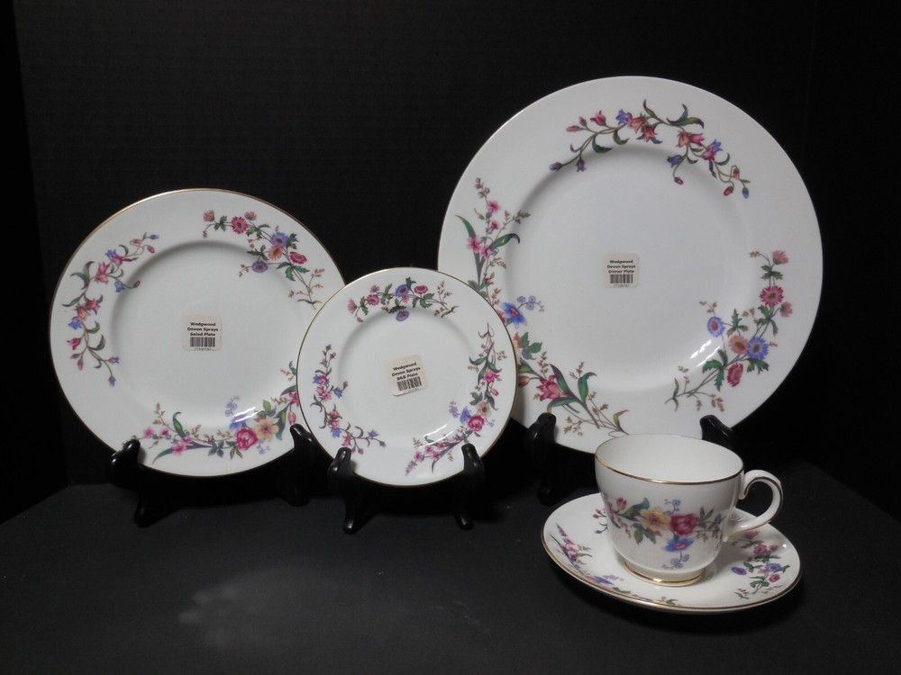 WEDGWOOD DEVON SPRAYS 5 Piece Place Setting (B18)