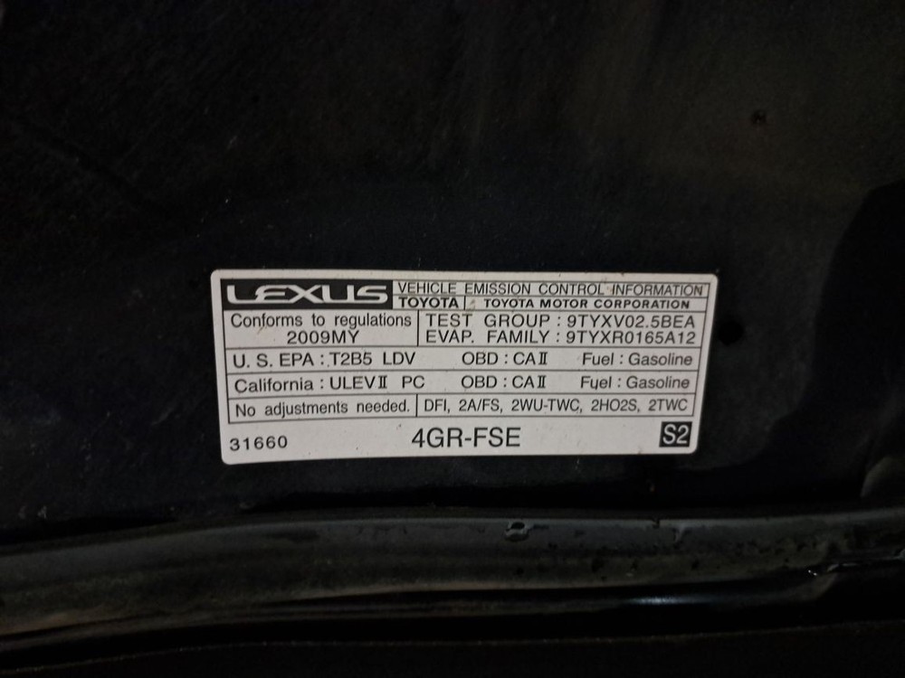 Rear 2009 Is250 Camera/Projector Sku#4254417