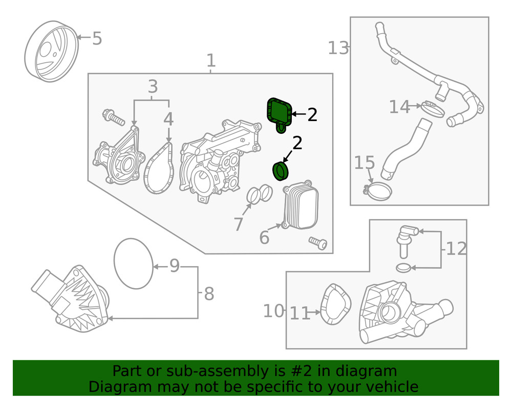 Genuine GM Water Pump Gasket 55487554