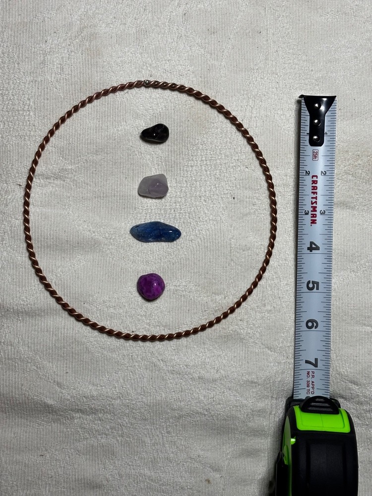 Solid Copper Tensor Ring with - EMF Protection, Meditation, Healing & Pain