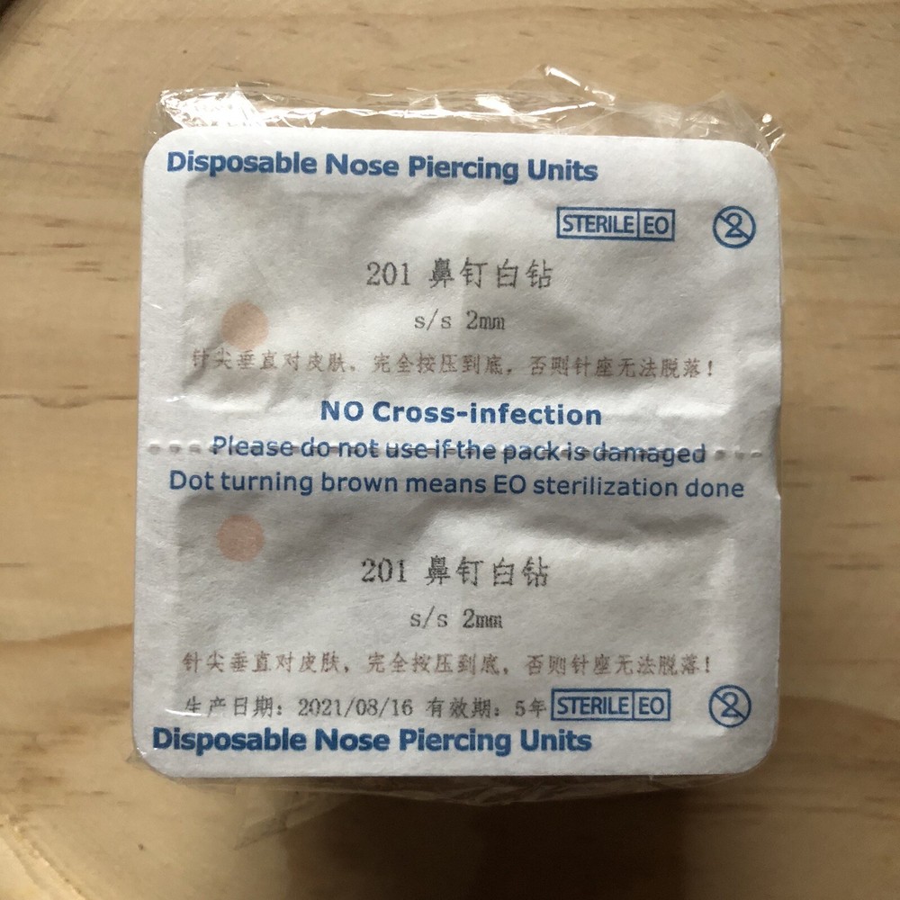 Disposable Nose Piercing Units