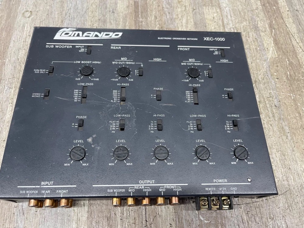 comando XEC-1000 Active Electronic Crossover sound has audible distortion AS IS