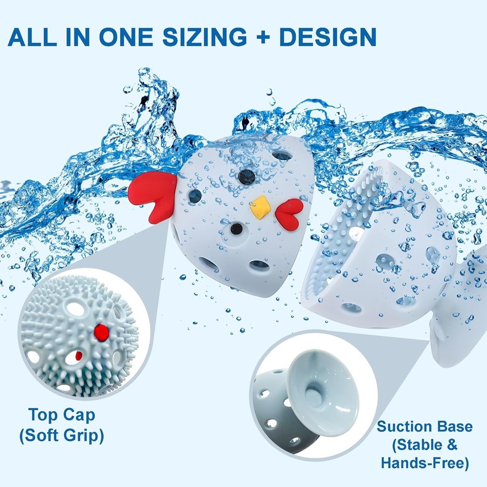 Egg Washer for Fresh Eggs, Egg Scrubber for Fresh Eggs, 2 Reusable Silicone Chic