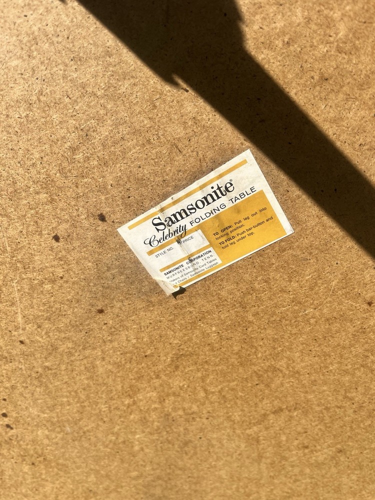 Vintage Samsonite Folding Table And Chairs