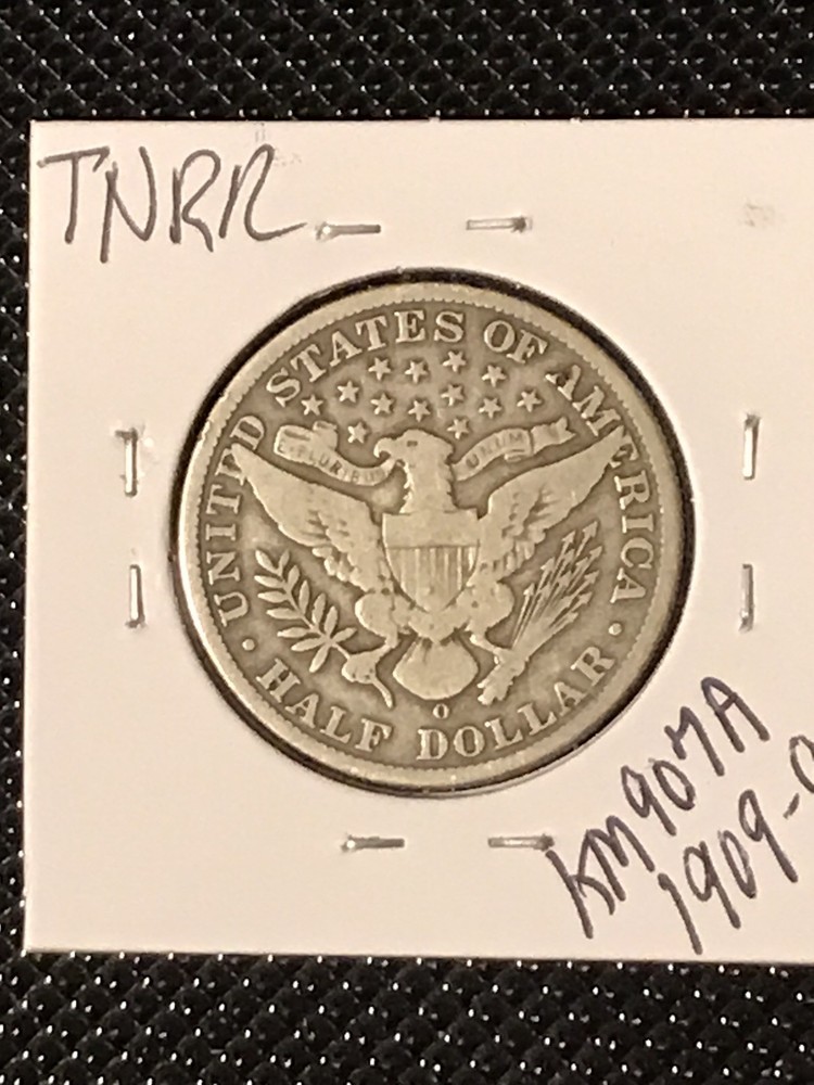 1909-O Barber Half Dollar F