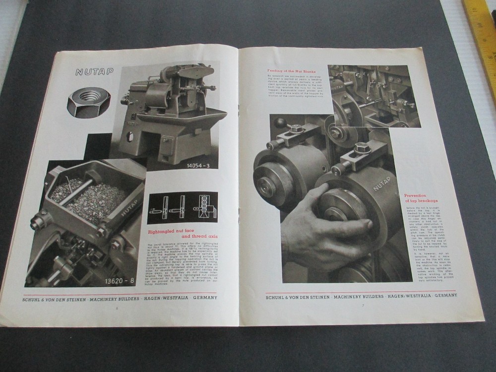 NUTAP Nut Tapping Machine Brochure Spec 12 pages B59