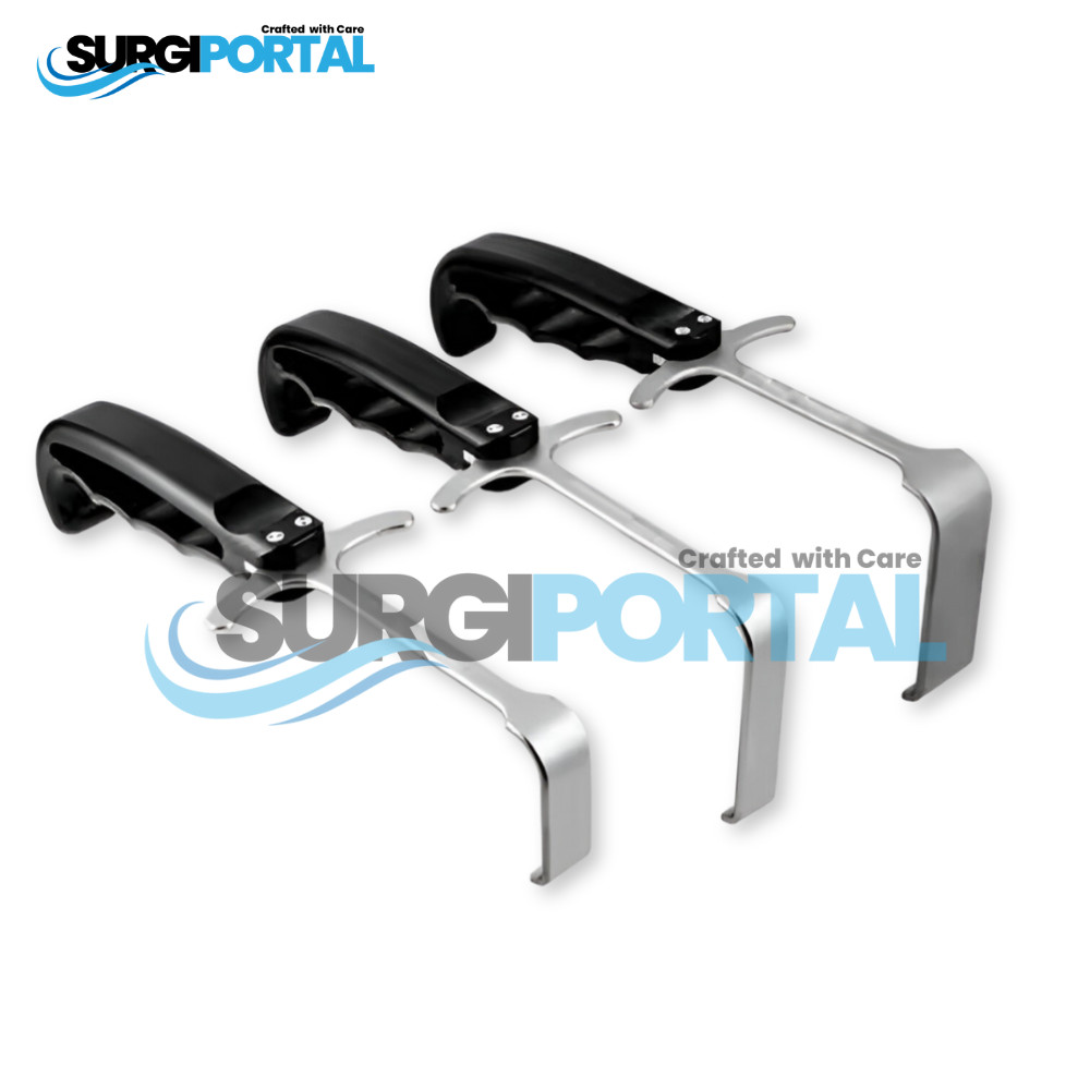 Retractor Set 3 Pieces Ergonomic Handle Orthopedic Surgical