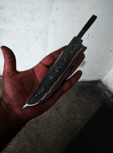 Handmade Custom Copper Blank Blade for Knife Making Supply Tool True Edge Crafts