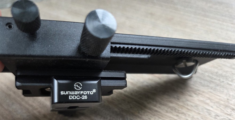 6in Adjustable Camera Platform & SunwayFoto DDC-26 Mini Clamp