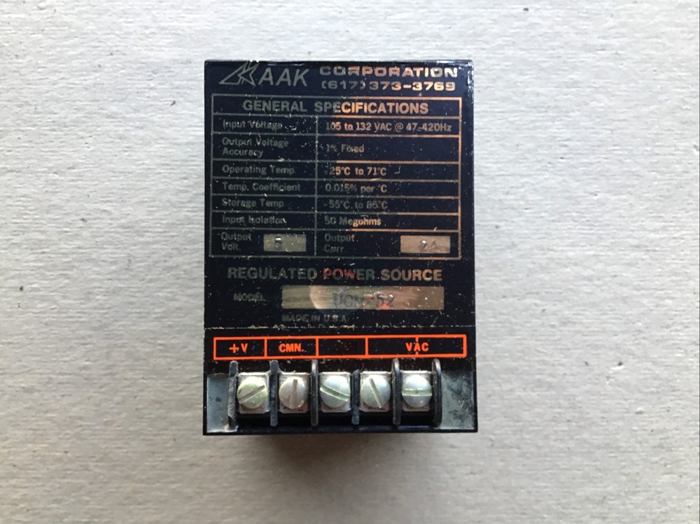 AAK Regulated Power Source UCM/52