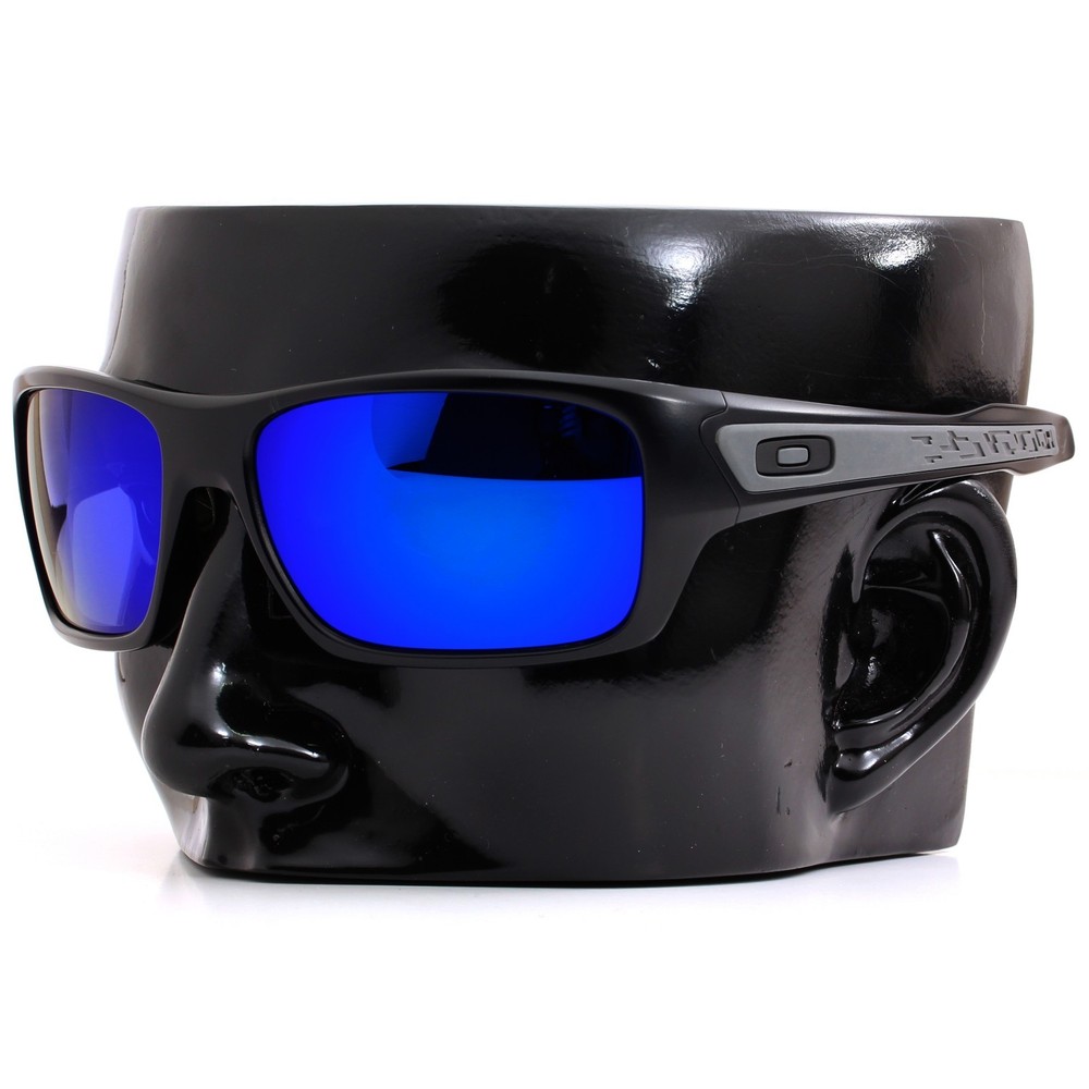 Polarized IKON Iridium Replacement Lenses For Oakley Turbine Deep Blue Mirror