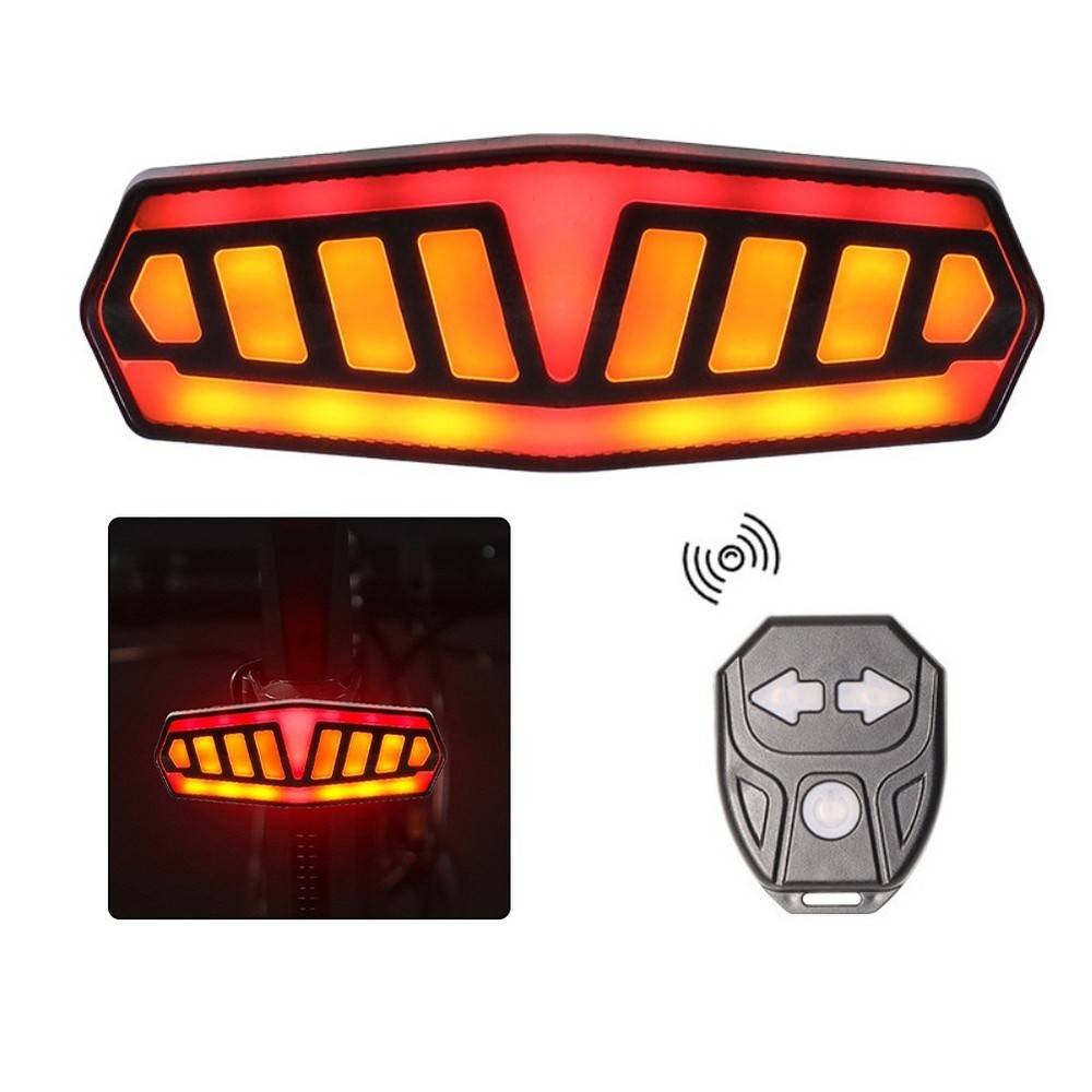 Bicycle Taillight with Wireless Remote Control and Multiple Flashing Modes