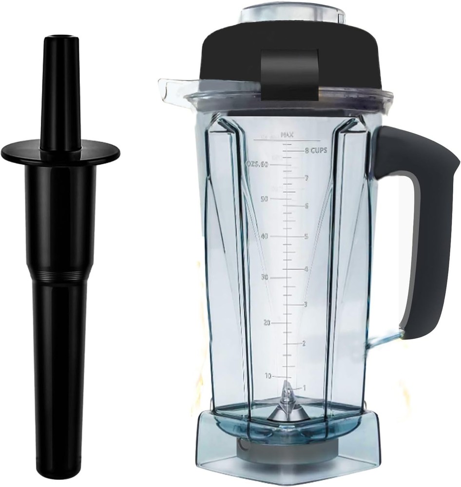 Upgraded 64oz Blender Container with Tamper - Durable, Safe & Versatile!