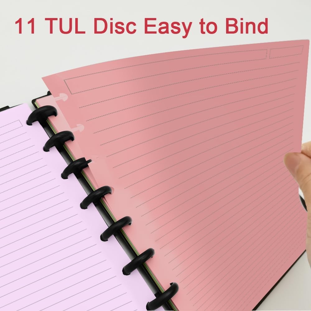 (2-Pack) Letter Size Discbound Lined Refill Paper, 11 Disc 200 Sheets
