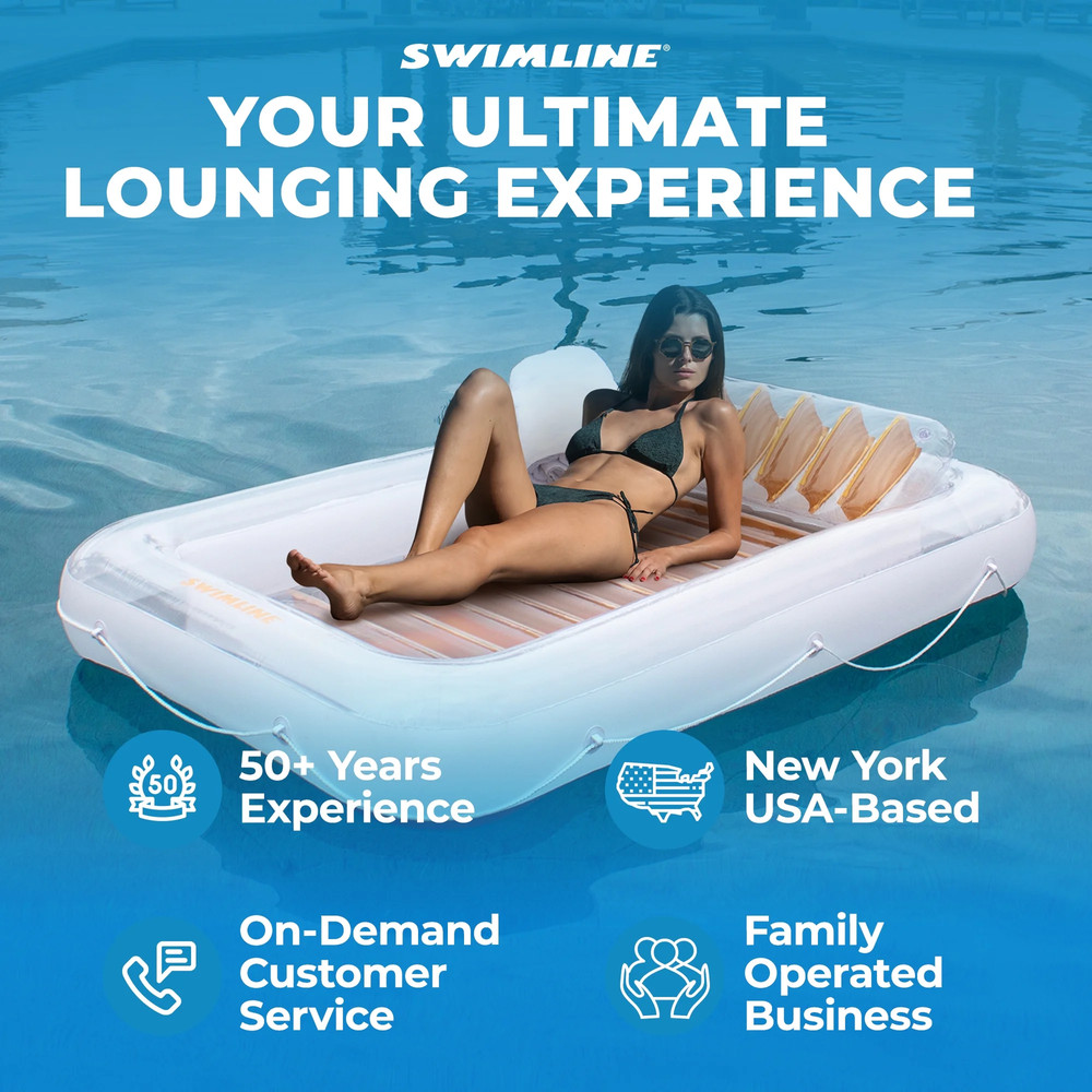 Luxe Edition rose gold tanning float raft