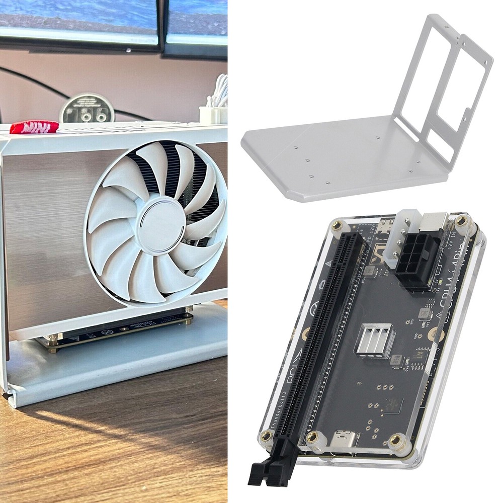 Graphics Card Dock External GPU Dock & USB4 Data Cable & Bracket for Thunderbolt