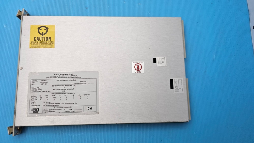 Racal Instruments 1260-45C High Density, Switch Matrix VXI Module 407052-003