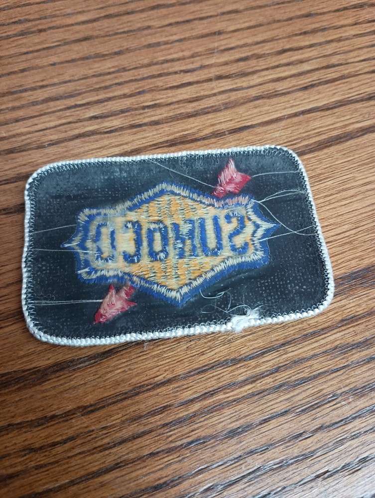 Sunoco Gasoline Attendant Patch Vintage Black Version