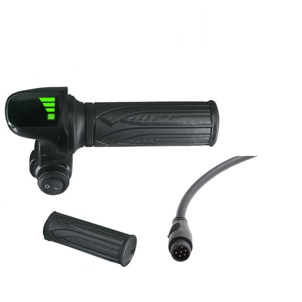 Electric Scooter Throttle 6 Pin Interface With Power Off Switch For E Bikes