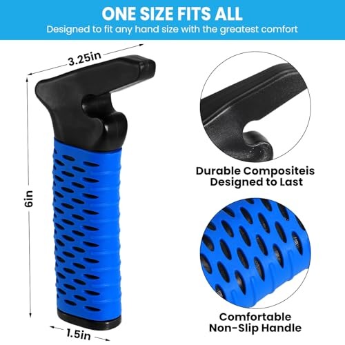Car Door Handle for Elderly, Car Handle Assist Support, 1 Pack with Strap Blue