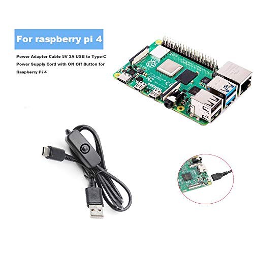 Power USB Switch Type-C Cable for Raspberry Pi 4, Replacement for Raspberry