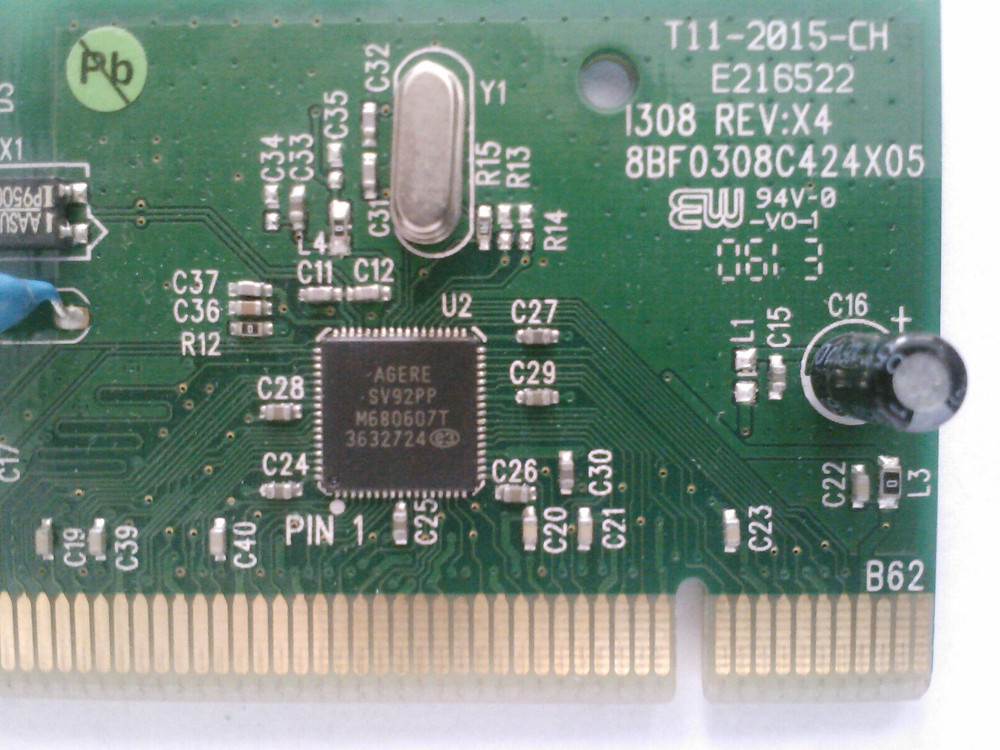 USRobotics I308 Agere Systems PCI-SV92PP Soft Modem TESTED & WORKING