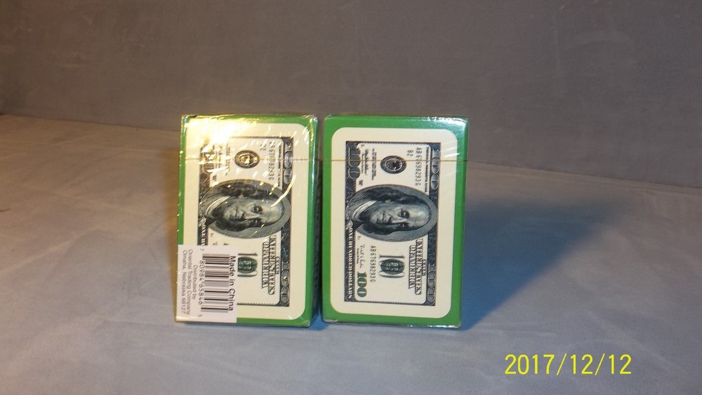 Benjamin Franklin $100 Bill Playing Cards
