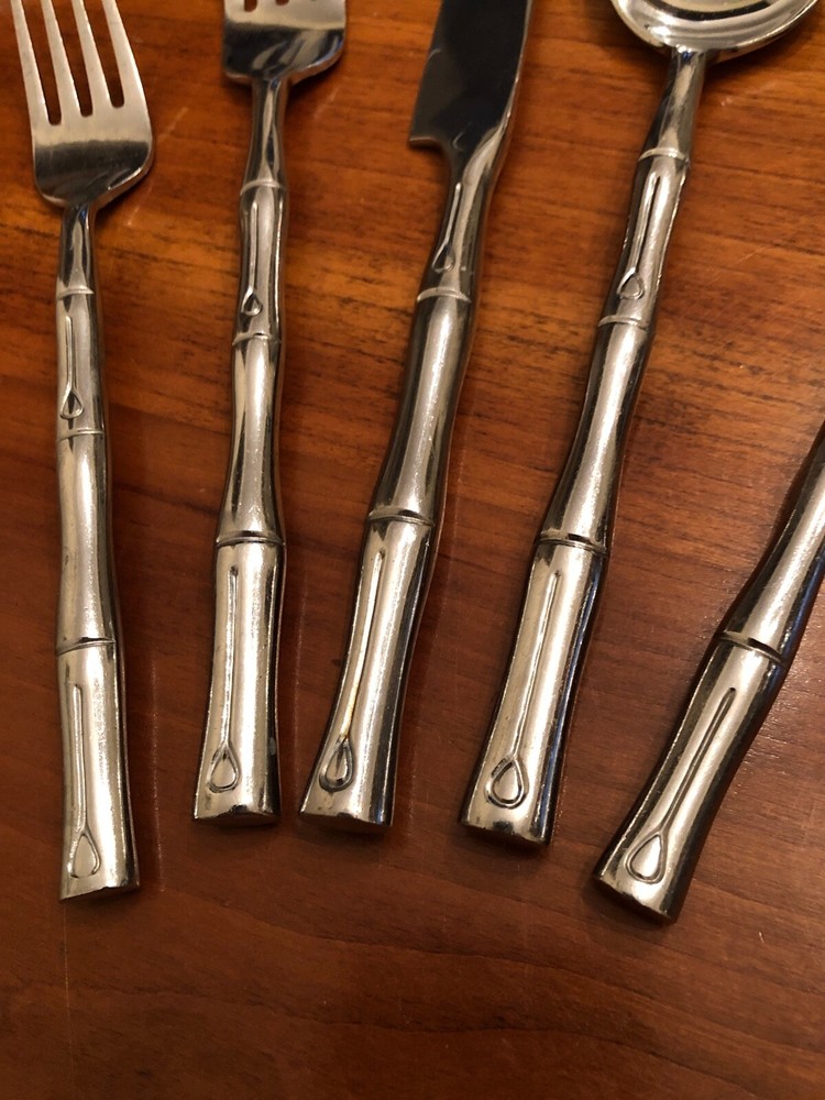 Hampton Silversmiths Bamboo Stainless Flatware Choice