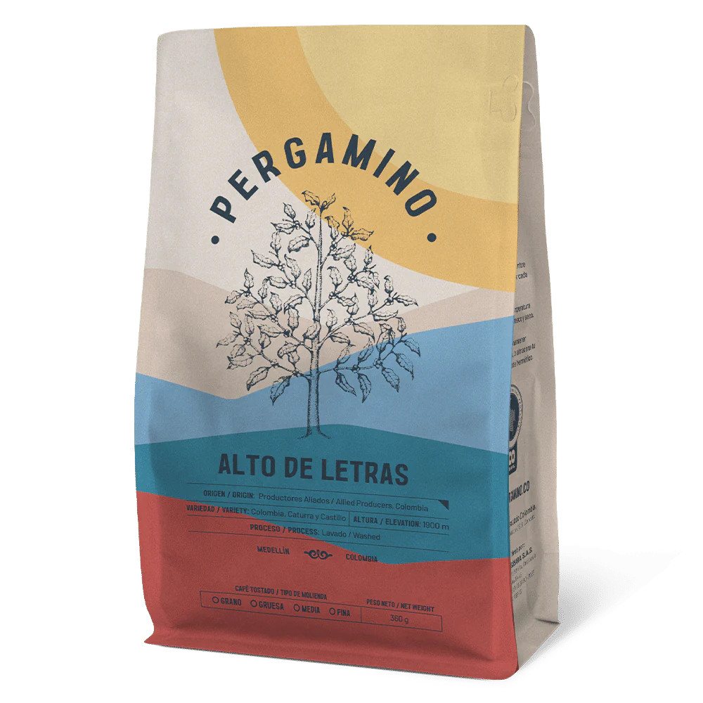 Pergamino Alto de Letras Coffee