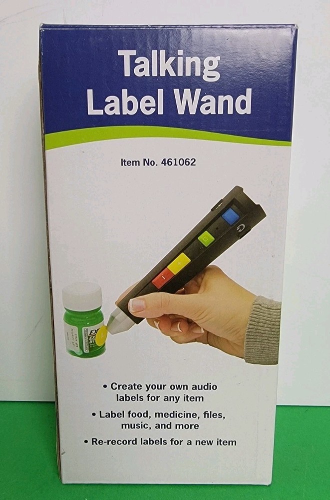 Talking Labeling Pen Labeling System - For Everyone, Low Vision Or Blindness.