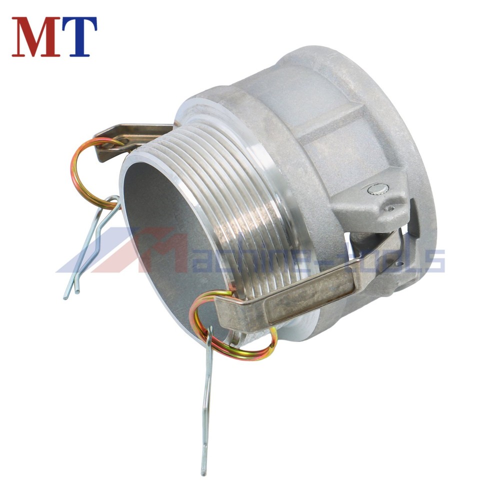 2PCS 3" Type B Cam Fitting Set - Plug, NPT Male & Gaskets Aluminum