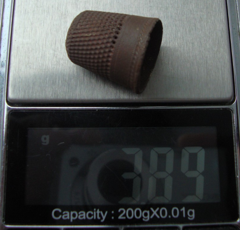 Antique Old Brass Thimble M
