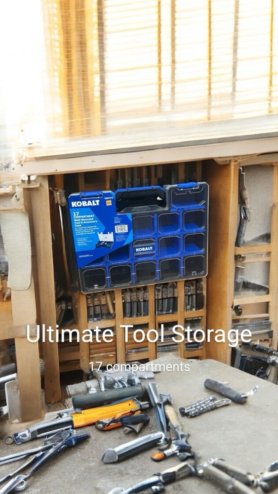 Kobalt 17 Compartment Tool Organizer Wall Mounted