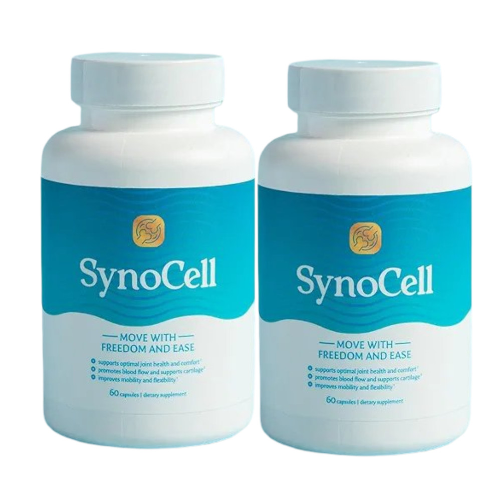 2-Pack Synocell Capsules – Back Neck and Joint Support Complex - 120 Caps