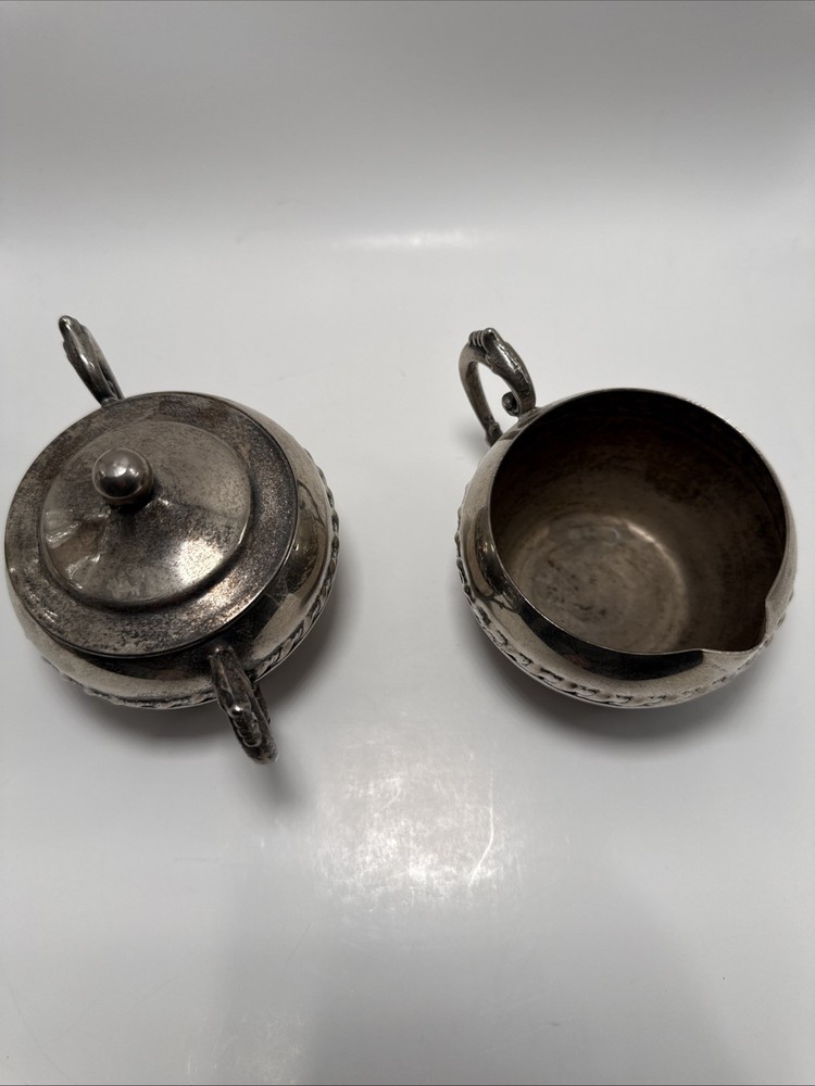 Vintage Silverplated Sugar And Creamer Set