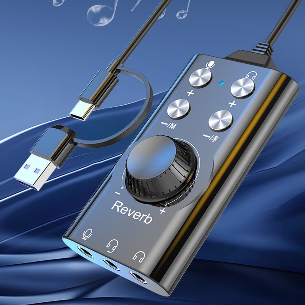 USB USB C Adapter for 3 5mm Audio with Built in Volume Control Feature