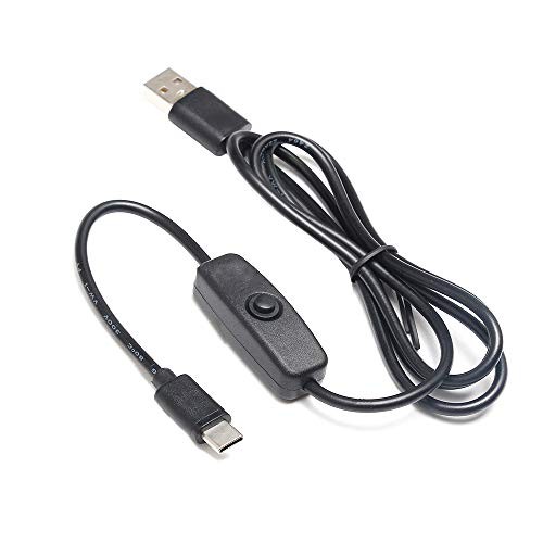 Power USB Switch Type-C Cable for Raspberry Pi 4, Replacement for Raspberry