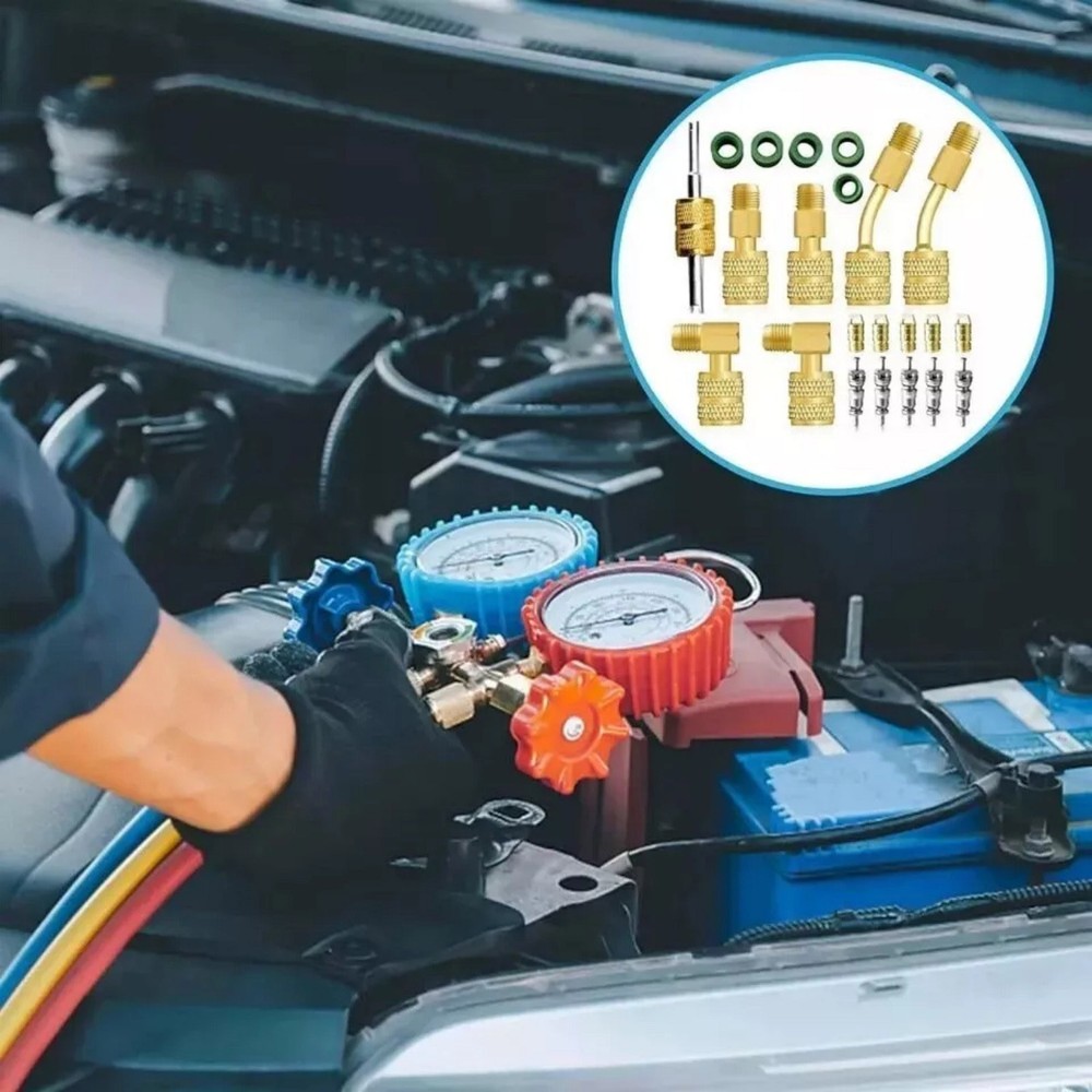 1 Set R410A Adapter Kit Mini Split Adapter 5/16 -1/4 Coupler High Quality