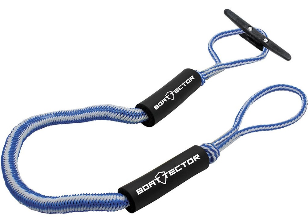 Extreme Max 3006.3303 BoatTector Bungee Dock Line Value 4-Pack - 6', Blue/White