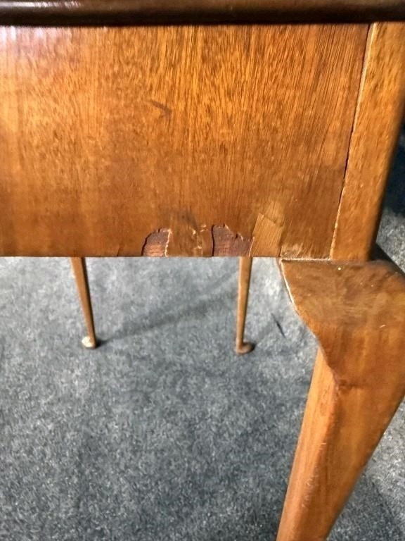 English Mahogany Tea Table 19thc