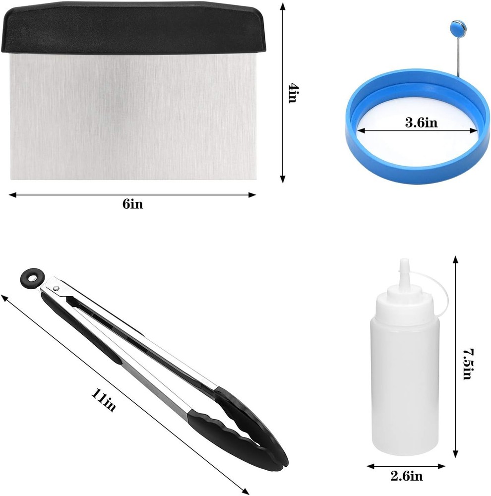 Griddle Accessories Compatible with Blackstone and Camp Chef, Flat Top...