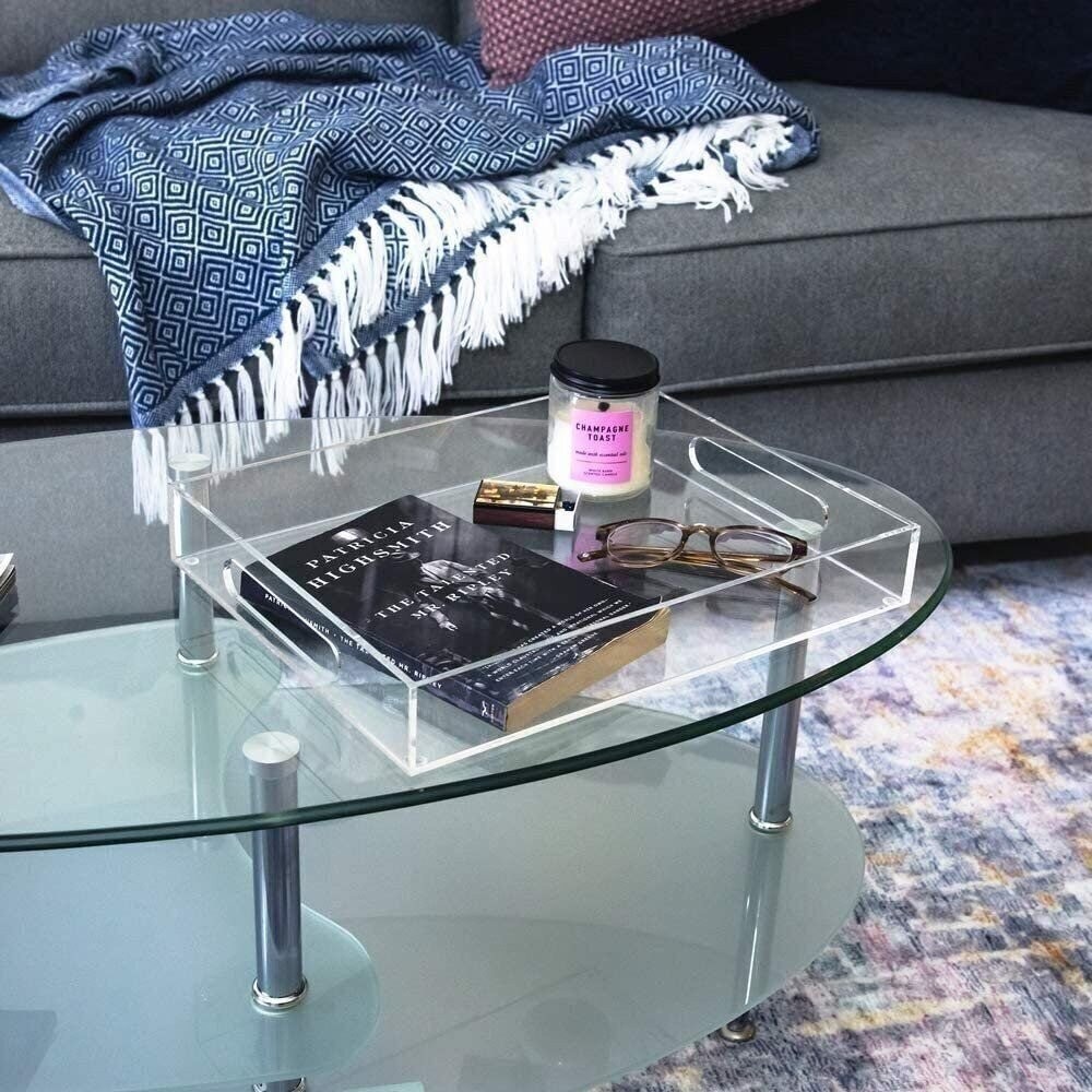 Isaac Jacobs Acrylic Tray with Cutout Handles