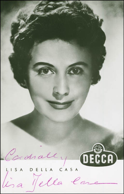 LISA DELLA CASA - PHOTOGRAPH SIGNED