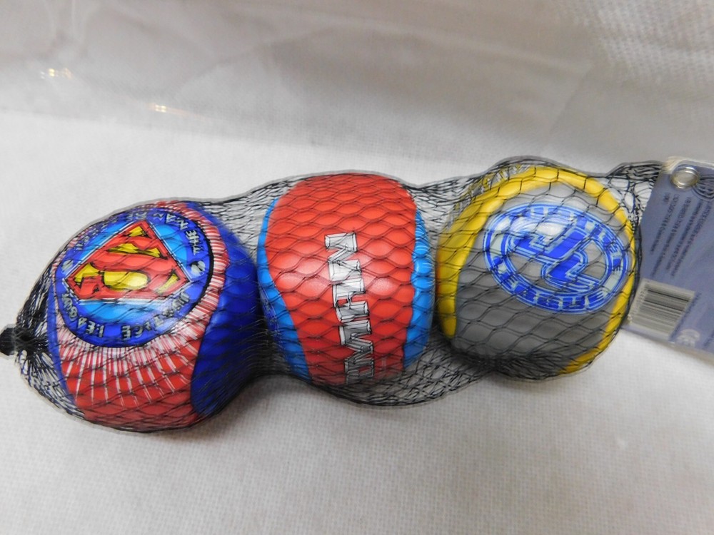 Justice League 2" Play All Balls Soft 3 Pack
