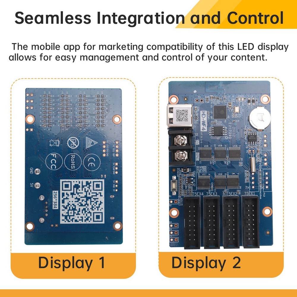 -WF4 Full Color RGB HUB75 Controller LED Display Screen Pixel Animation LED3582