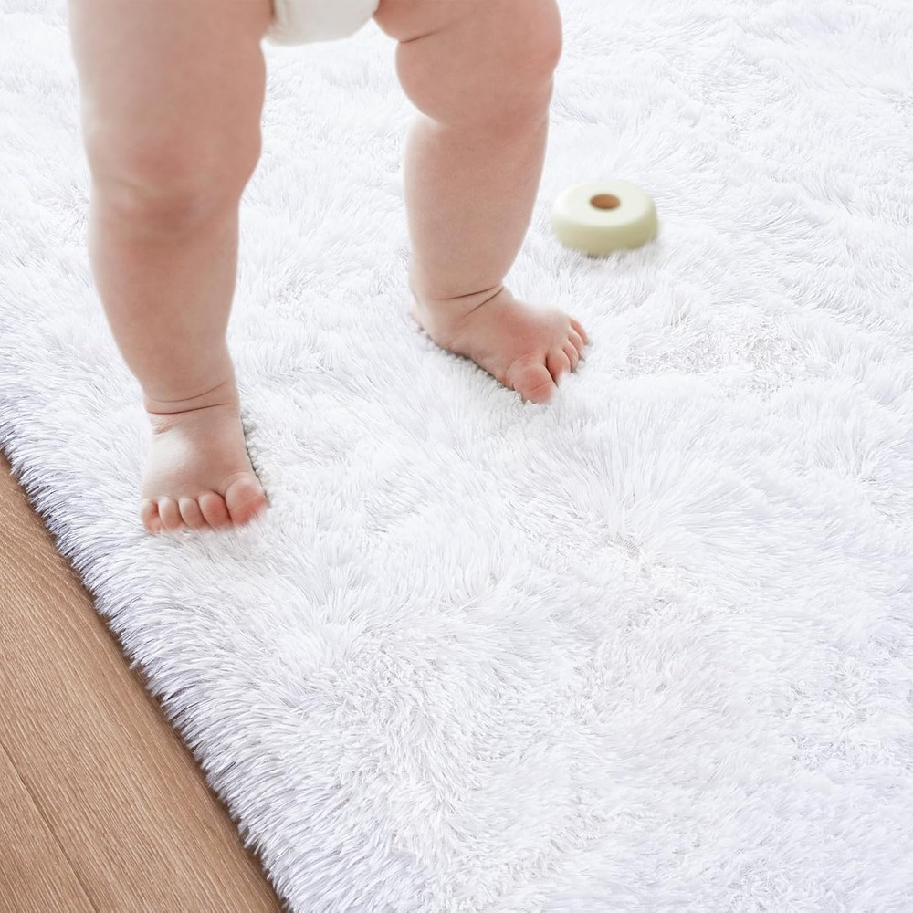 Przemy Runner Rugs for Bedroom Living 2' x 6' (Rectangular), White