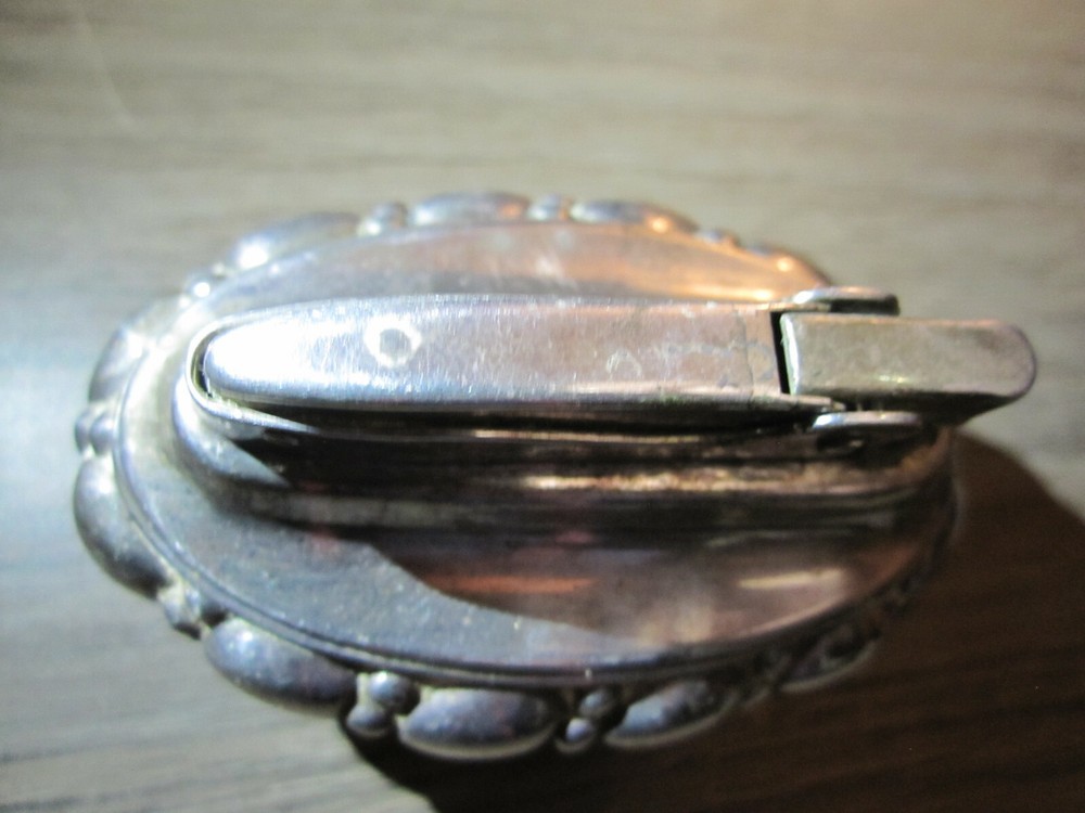 Vintage Ronson "Crown" silver plated Art Deco style table lighter